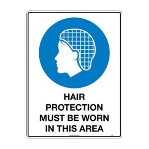 Hair Protection Must be Worn in This Area