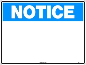 Notice Blank